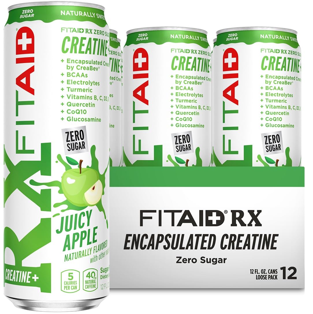 FITAID RX Juicy Apple ZERO 12 Fl Oz (Pack of 12)