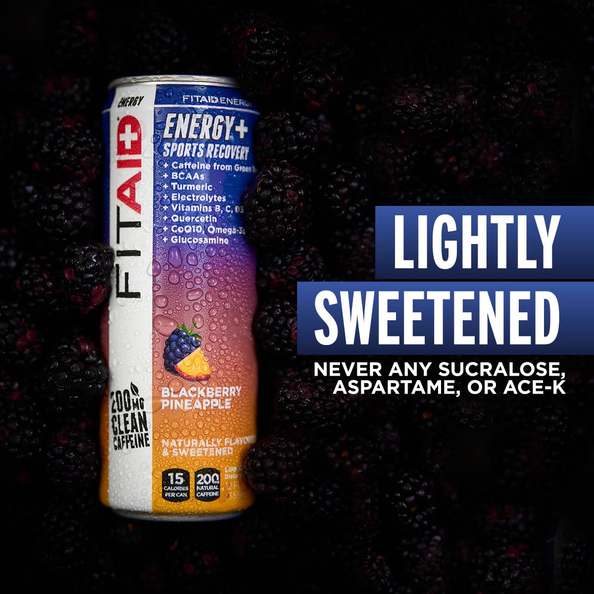 FITAID Blackberry Pineapple Energy 12-oz. cans (Pack of 12)