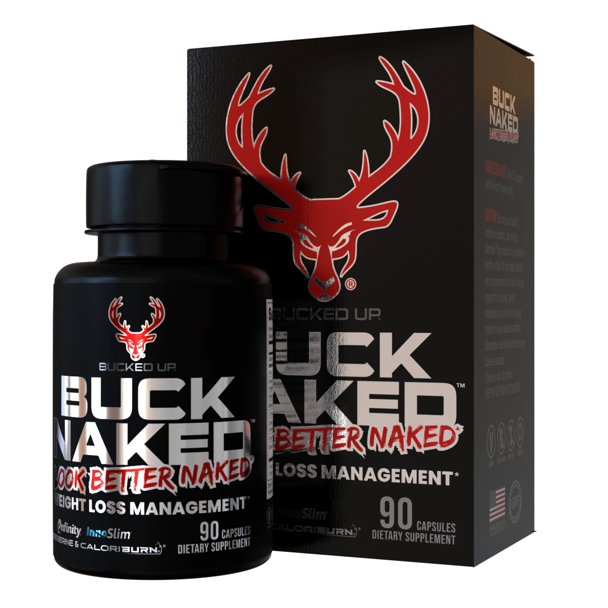 Bucked Up- Buck Naked (Weight Loss Management) 90 Capsules