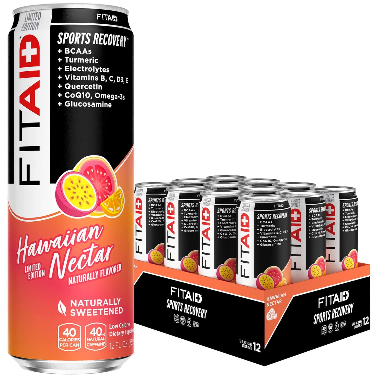 FITAID Hawaiian Nectar Fitness Recovery 12-oz. cans (Pack of 12)