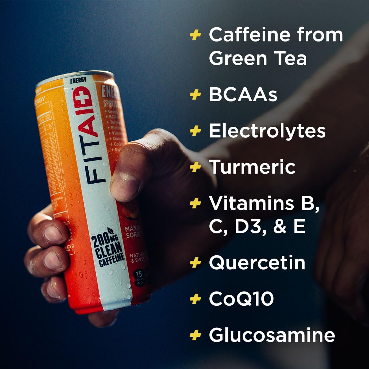 FITAID Mango Sorbet Energy 12 Fl Oz (Pack of 12)