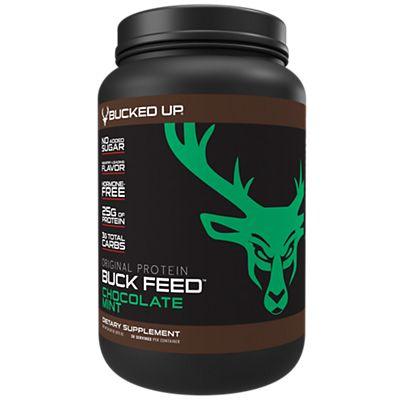 Bucked Up Buck Feed All Natural Mint Chocolate Whey Protein Powder, 25g of Protein, 30 servings