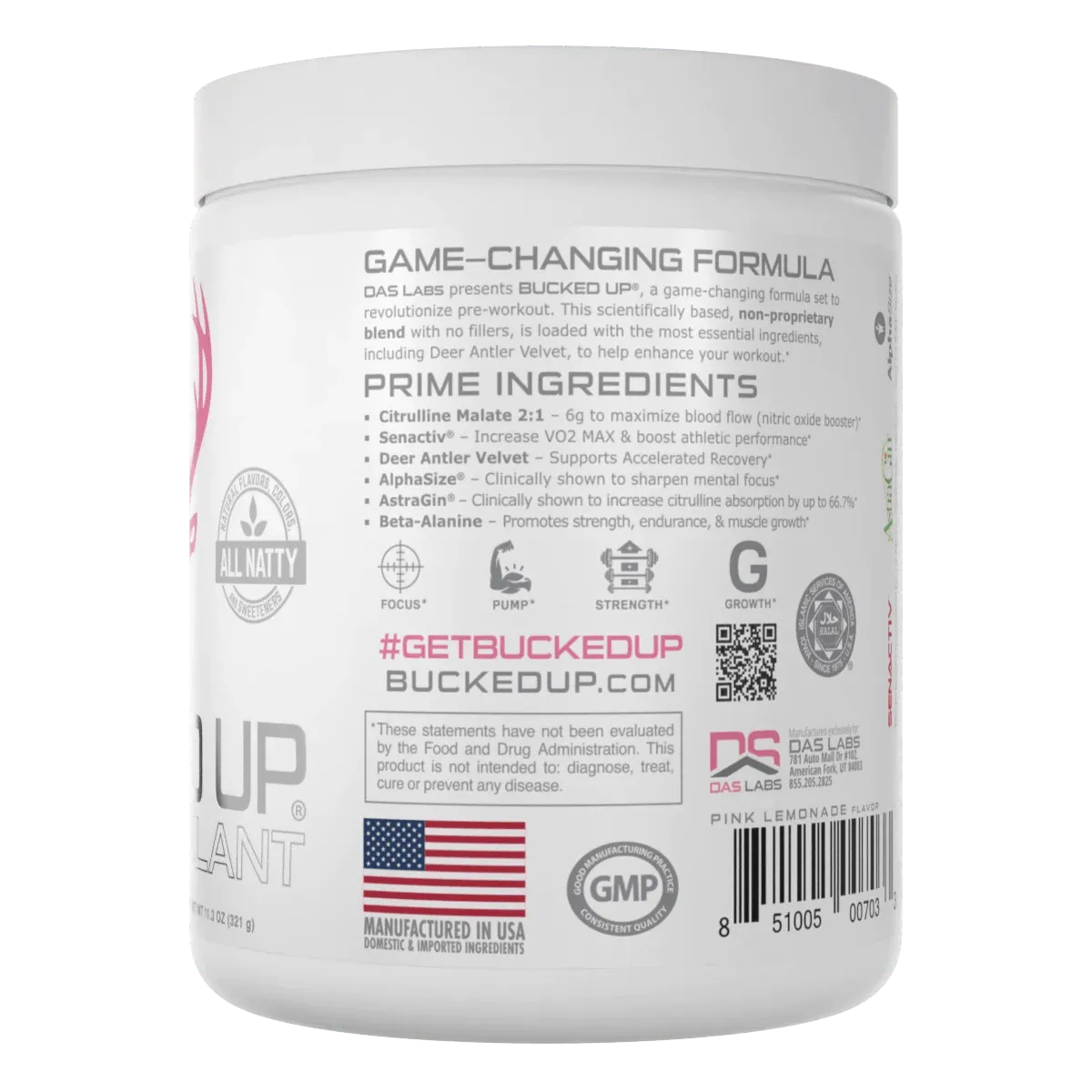 Bucked Up - Non-Stimulant Pre-Workout (Orange Mango)