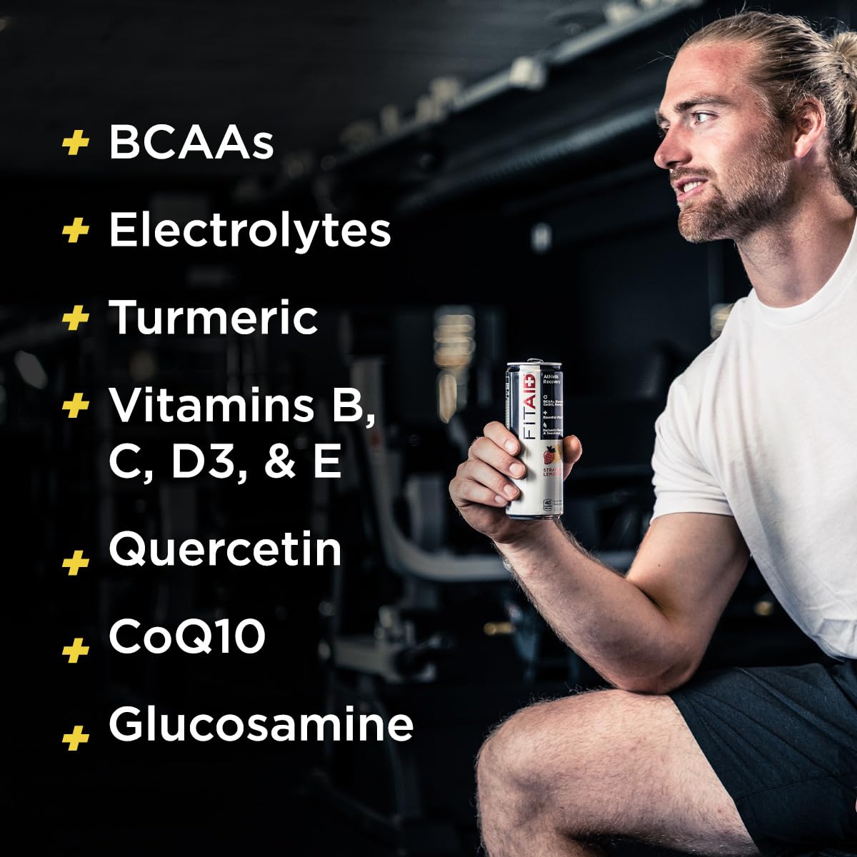 FITAID Strawberry Lemonade Fitness Recovery 12-oz. cans (Pack of 12)