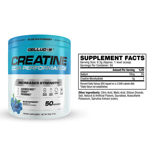 Cellucor Creatine Performance Blue Raspberry 50 Servings