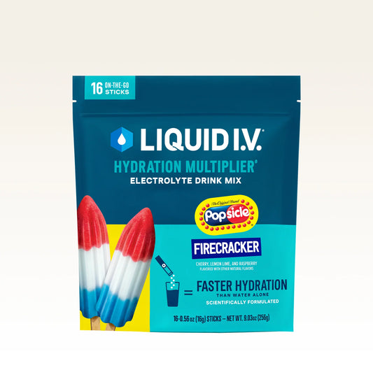 Liquid I.V. Hydration Electrolyte Popsicle Firecracker 10 Count