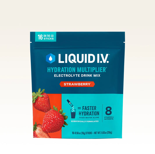 Liquid I.V. Hydration Electrolyte Strawberry 10 Count